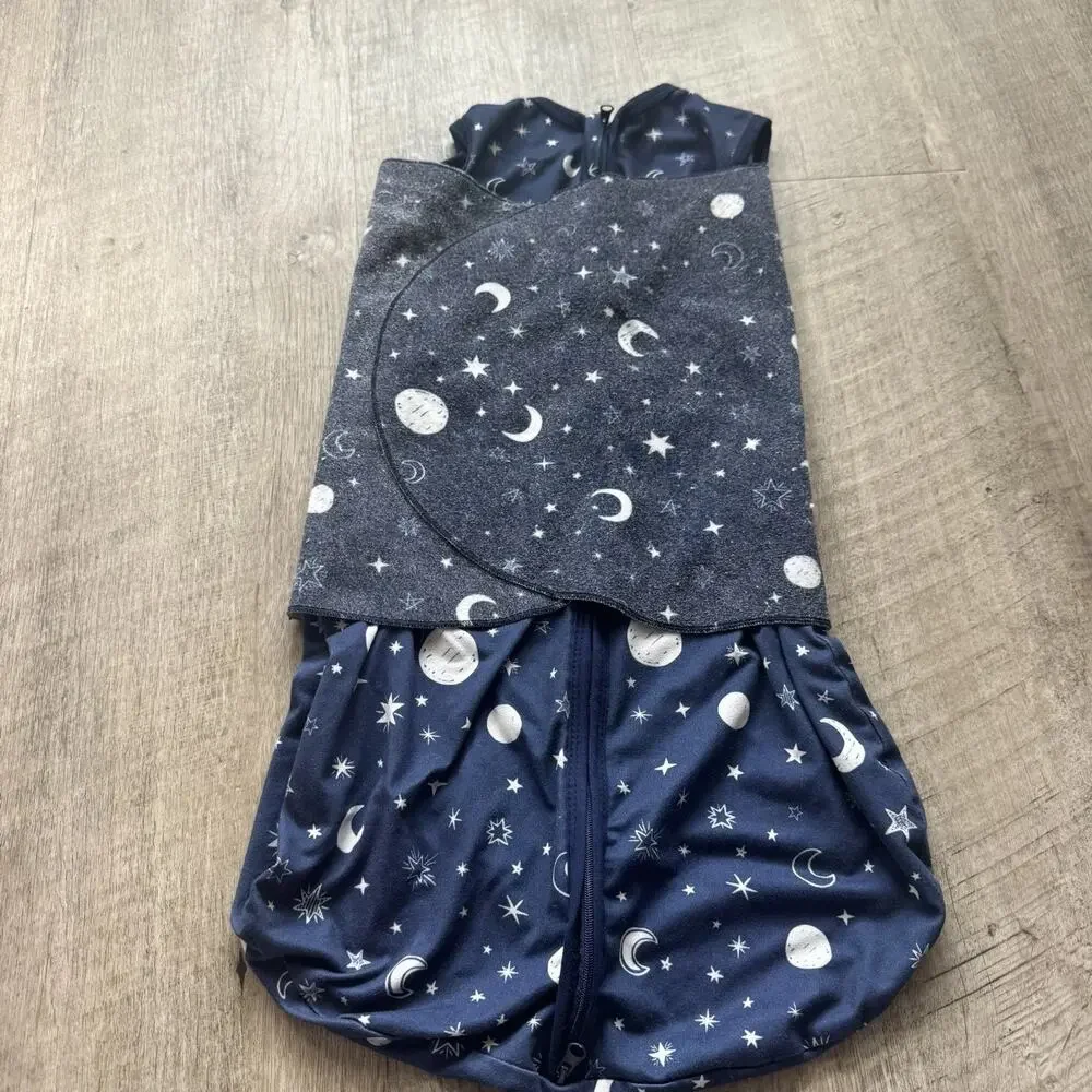 Lot 3 BSTOPPT Newborn Sleep Sack Celestial Baby Swaddle Adjustable Wearable 0-6